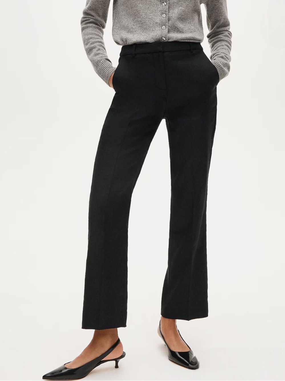 J. Crew Kaya Pant in Stretch Linen Blend Black Size 8 NWT